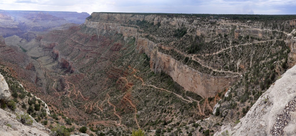 Bright Angel Trail at South rim of the Grand Canyon